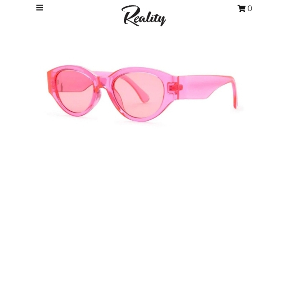 BARBIECORE Reality SUNGLASSES NWT Electric Pink NWT Translucent Barbiecore